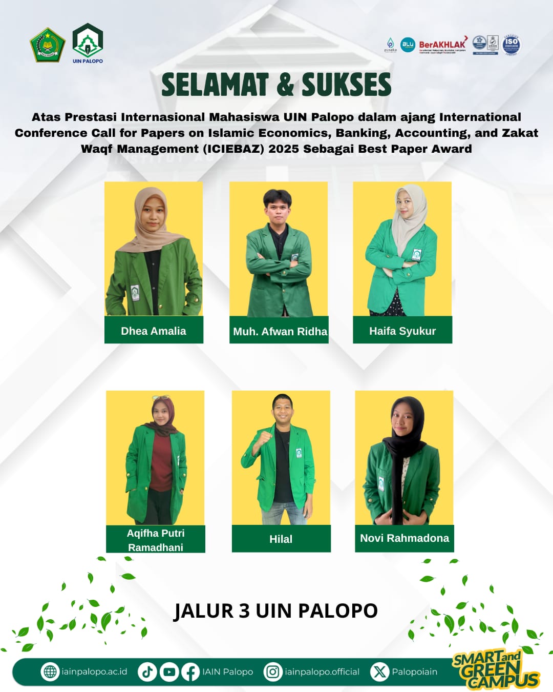 Mahasiswa UIN Palopo Raih Best Paper Award di Ajang Internasional, Bukti Generasi Muda Siap Bersaing di Panggung Dunia