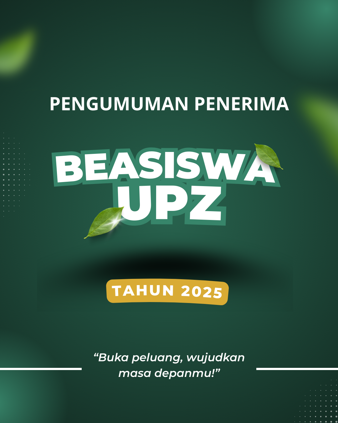 Pengumuman Penerima Beasiswa UPZ