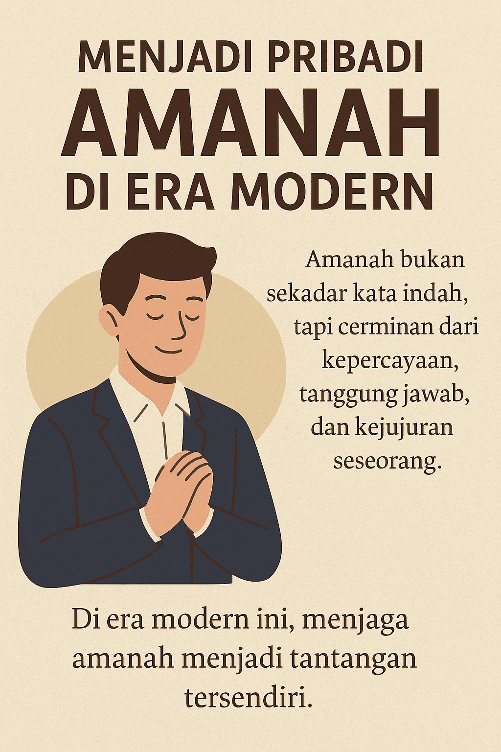 Menjadi Pribadi Amanah di Era Modern: Tantangan dan Solusi