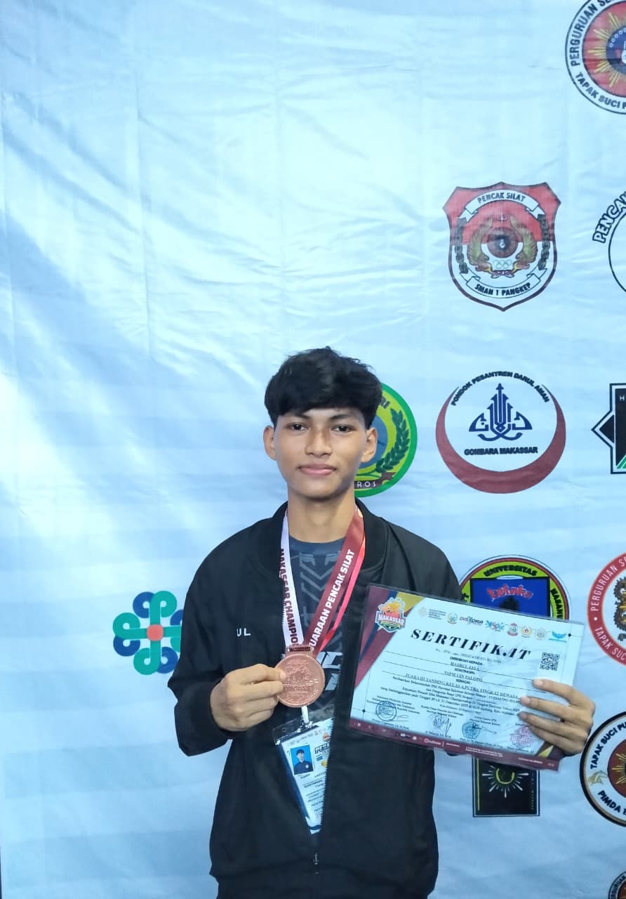 Tembus Podium Nasional, Hasrul Jaya Raih Juara 3 Pencak Silat Makassar Championship IV 2025