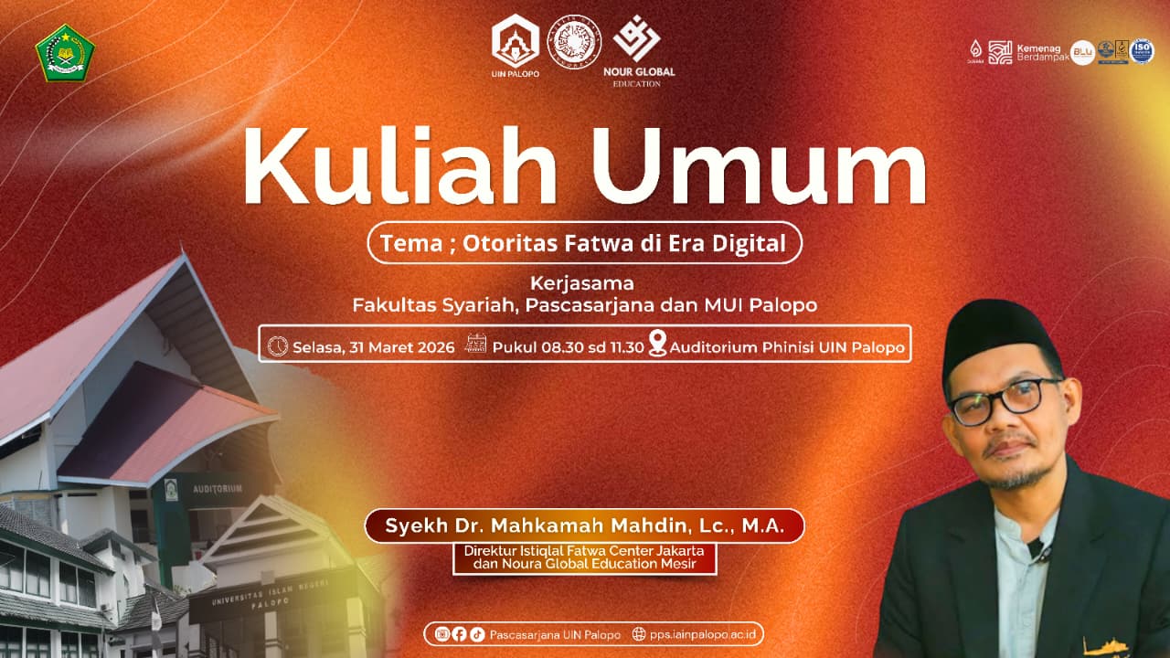 UIN Palopo Jalin Kerja Sama Internasional dan Gelar Kuliah Umum Bahas Otoritas Fatwa di Era Digital